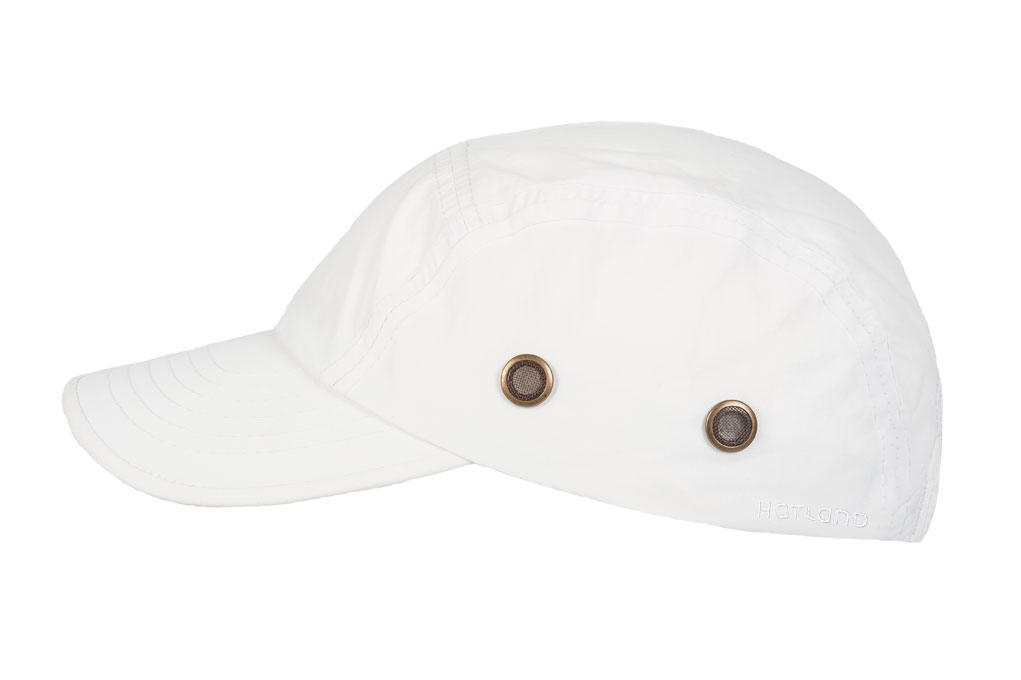 Hatland - Water-resistant UV Baseball cap for men - Reef - White